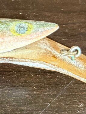 Vtg Fred Arborgast Arby Hanger Deep Diving Jerkbait Rainbow Trout Color